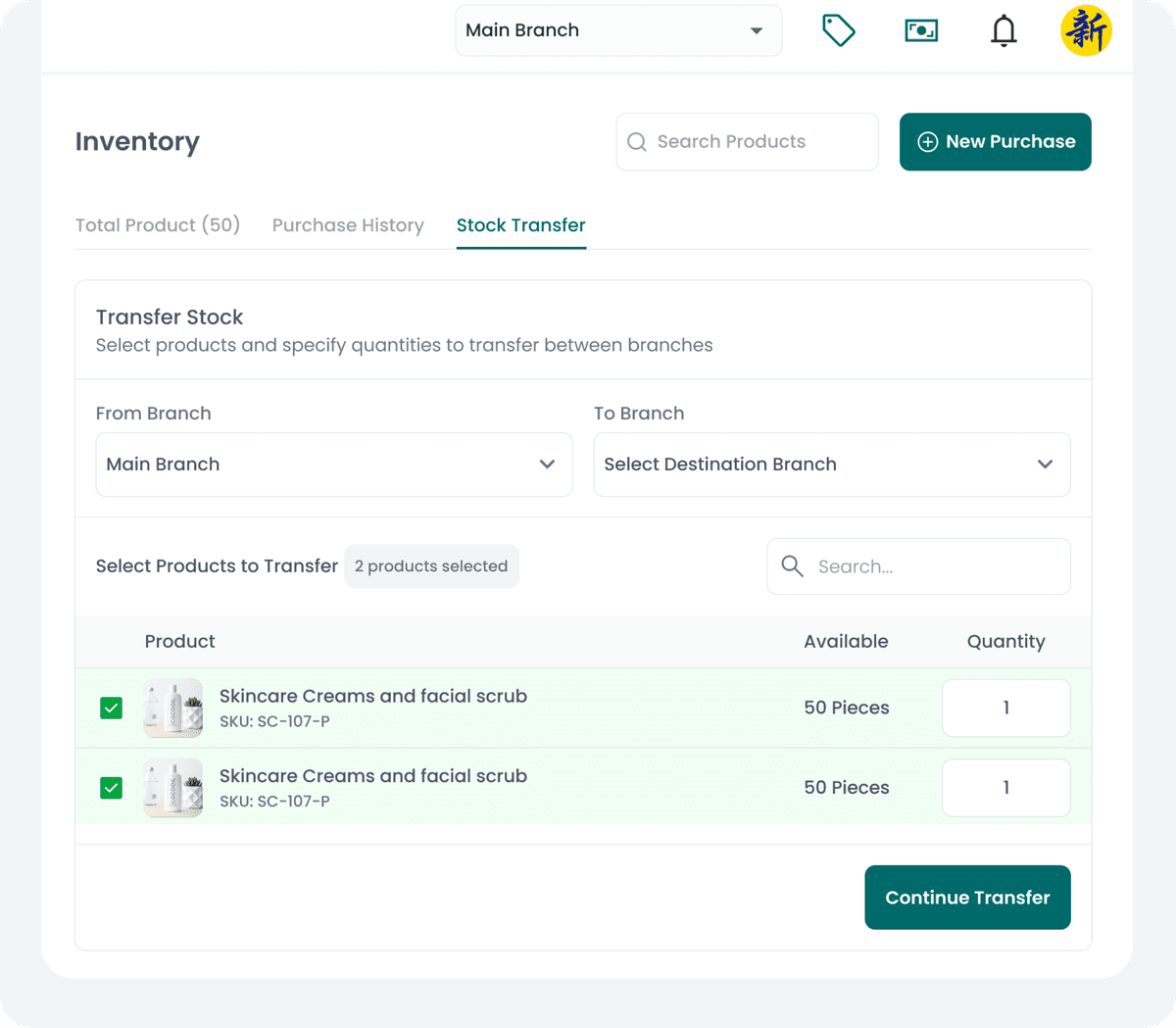 Centralized Inventory Control