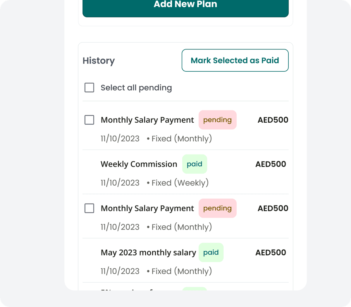 Detailed Earnings Reports