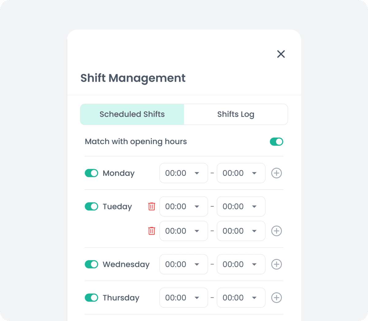 جدولة المناوبات المرنة
