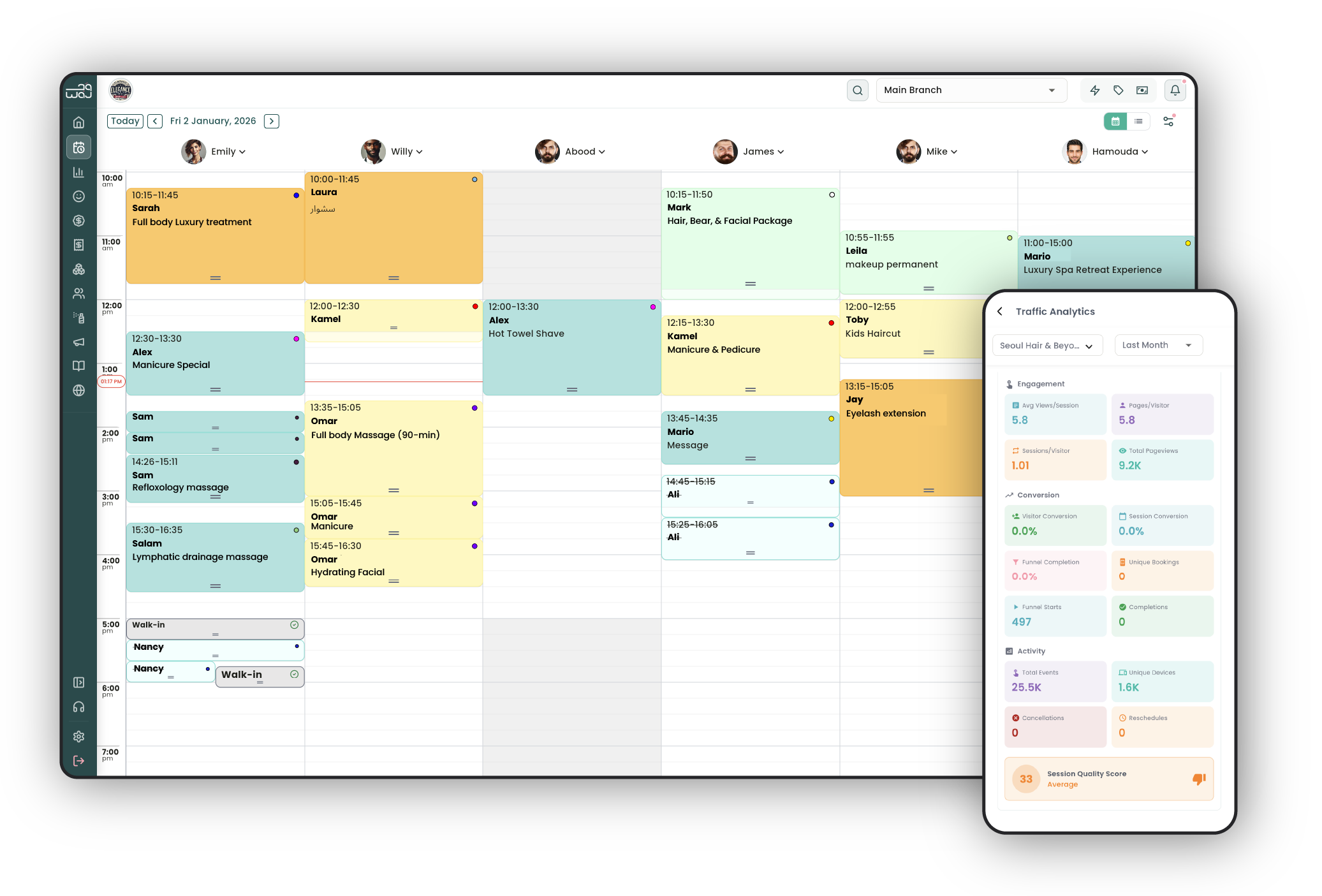Manage your salon bookings efficiently