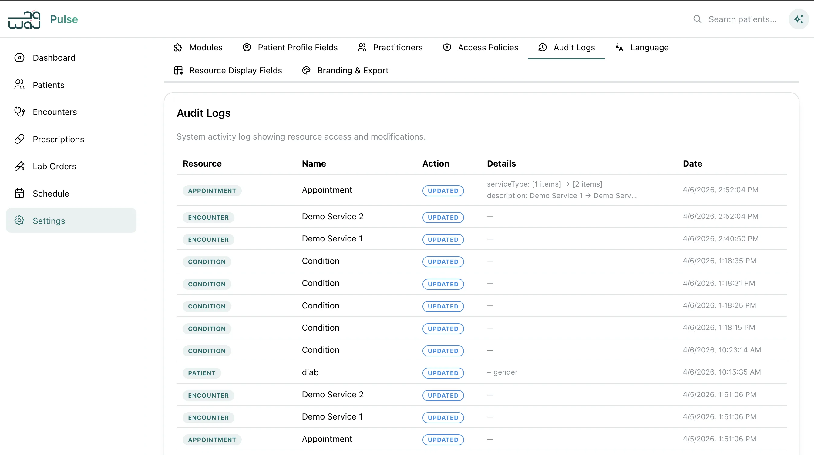 Access Policy Settings